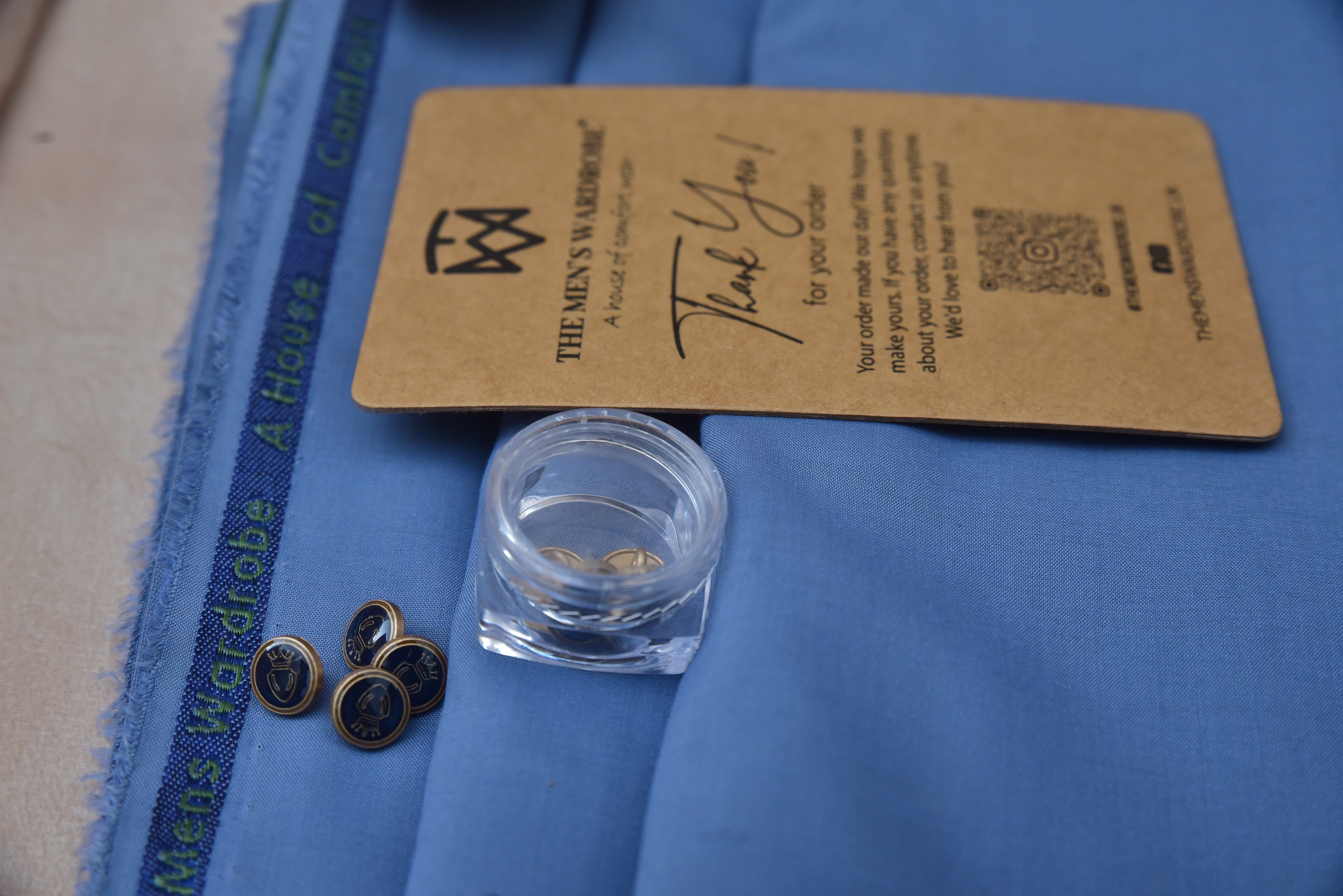 Classic Oxford Blue - Superior Men Wash & Wear Fabric