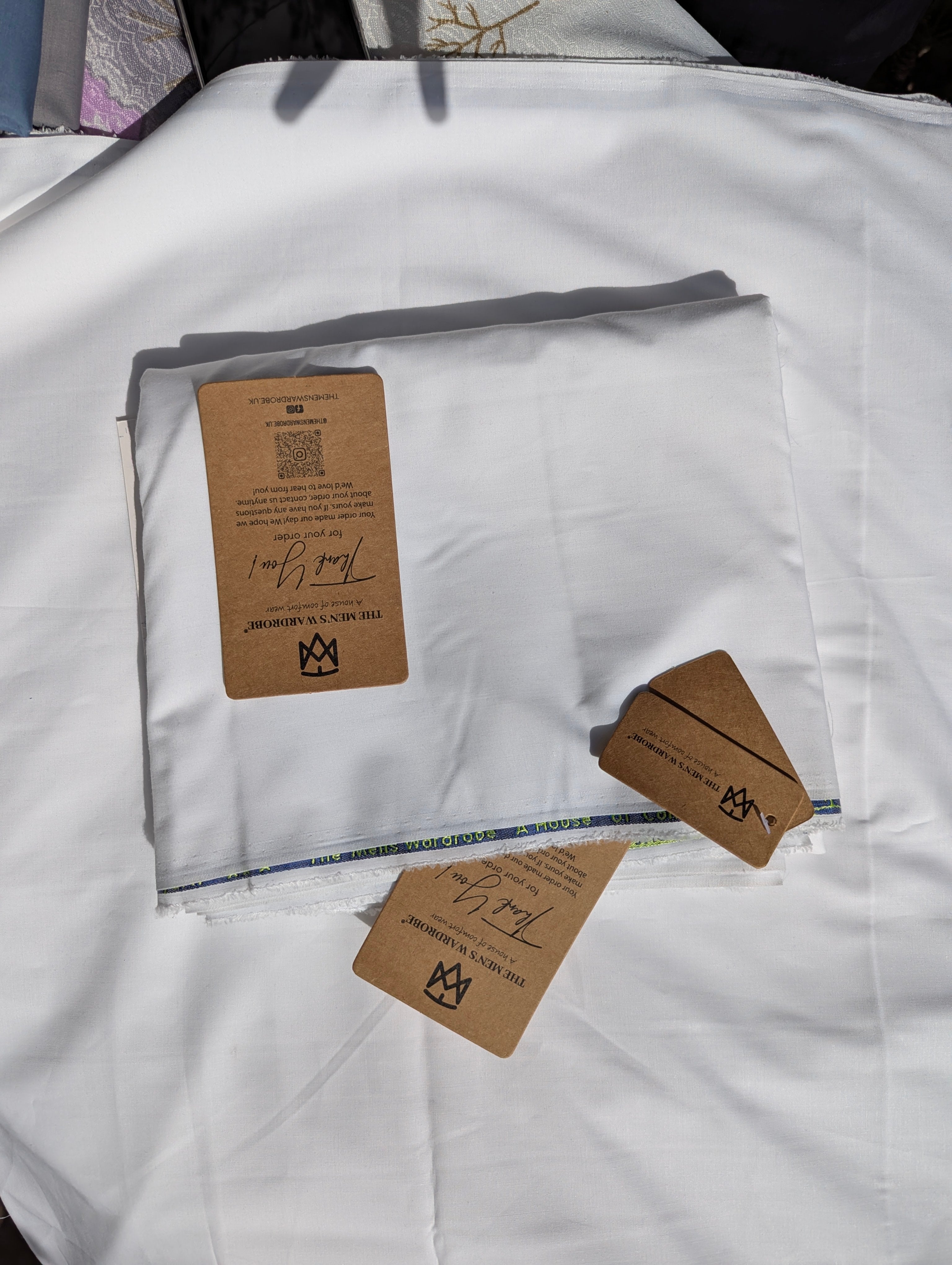Elegant Tuscany White Wash and Wear- Super Soft Men Fabric